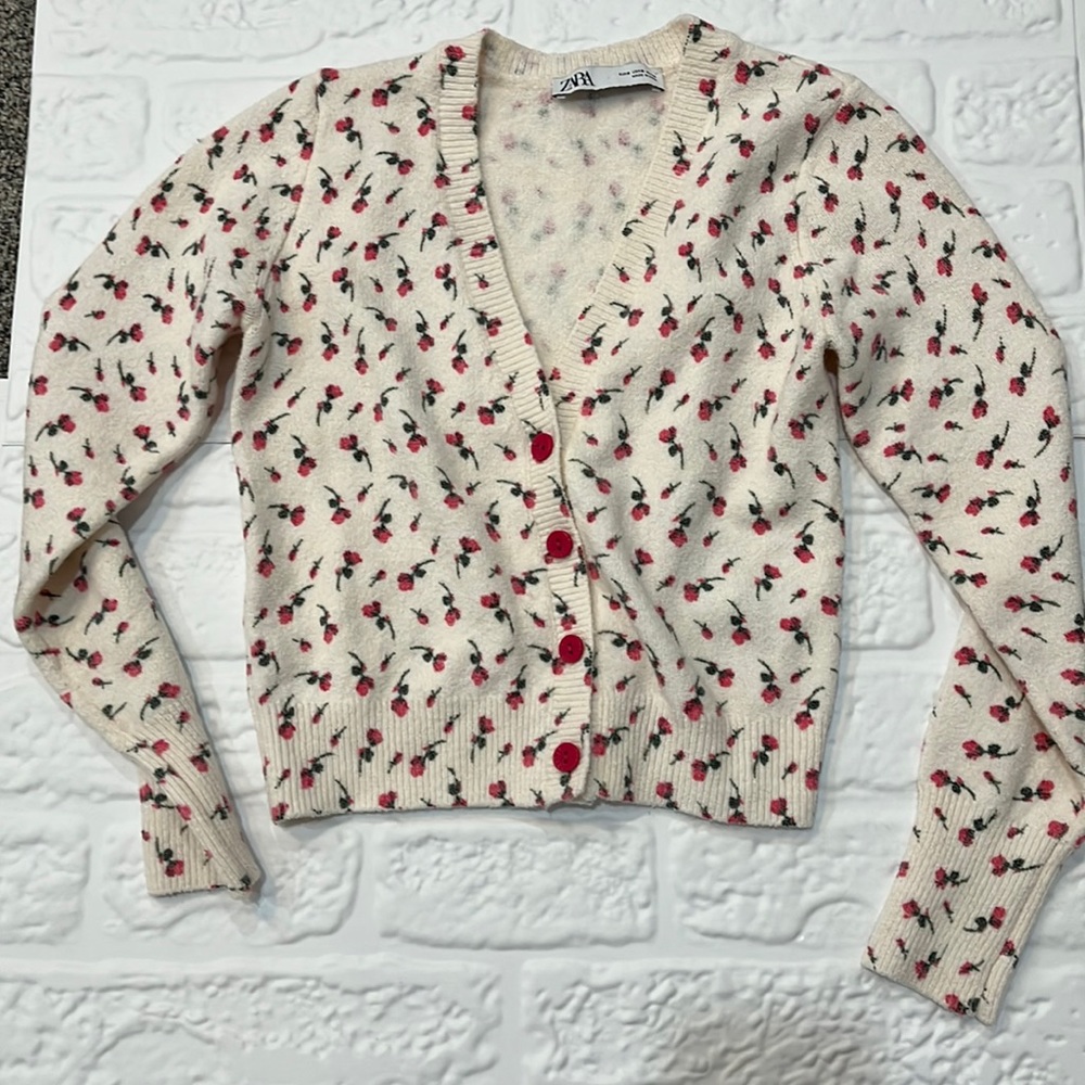 Zara Flower Cardigan